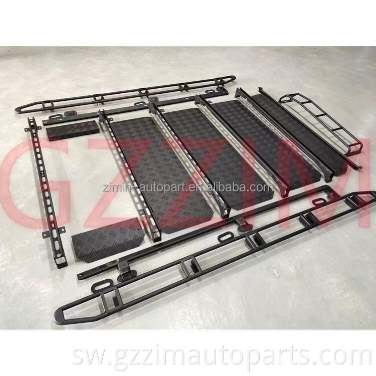 Gari inayoweza kurekebishwa aluminium alloy / chuma paa rack nyeusi paa la kubeba kwa merc*des-b*nz g-class